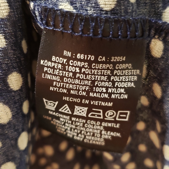 Anthropologie Postmark 9-H15 StCl polka dot XS - Picture 3 of 5